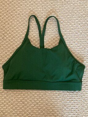 Lululemon  Flow Y Mid-Support Bra *B/C Cup, Ivy Grove green, sz. 8
